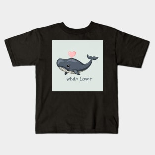 Cute whale lover Kids T-Shirt